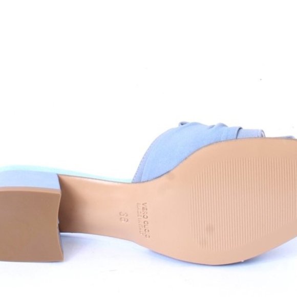 PHIL GATIÈR by REPO 47504 Baby Blue Suede Leather Slide Heel Sandal - Picture 8 of 8